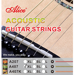 AWR47 Acoustic Guitar String Set, Plated Steel Plain String, Phosphor Bronze Winding, Anti-Rust Coating
