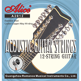 AW433 Acoustic Guitar String Set, Plated Steel Plain String, 85/15 Bronze Winding, Anti-Rust Coating