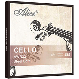A806 Cello String Set, Braided Steel Core, Ni-Fe Winding