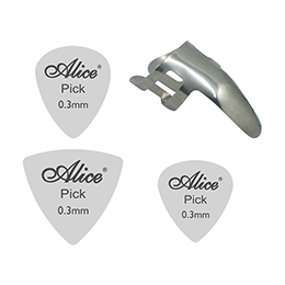 A010D Microphone Stand Pick Holder (With 5 Glossy Nylon Picks)