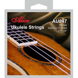 AU048J Ukulele String Set, Golden Carbon