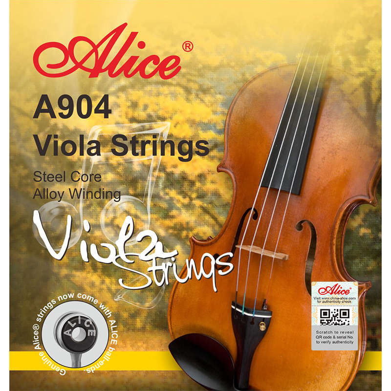 A904 Viola String Set, Steel Core, Al-Mg, Cupronickel Winding