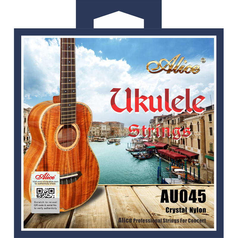 AU045 Ukulele String Set, Crystal Nylon