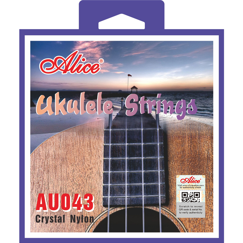 AU043 Ukulele String Set, Crystal Nylon