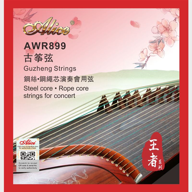 AWR899 Guzheng String Set, Steel Core (No.1-10 String), Rope Core (No.11-21 String), Strings For Concert