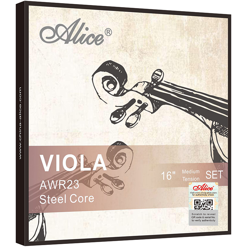 AWR23 Viola String Set, Steel Core, Cupronickel and Ni-Cr Winding