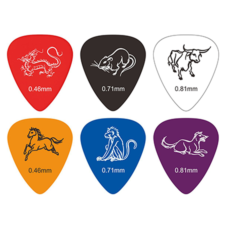 AP-B Chinese Zodiac Pattern Celluloid Picks