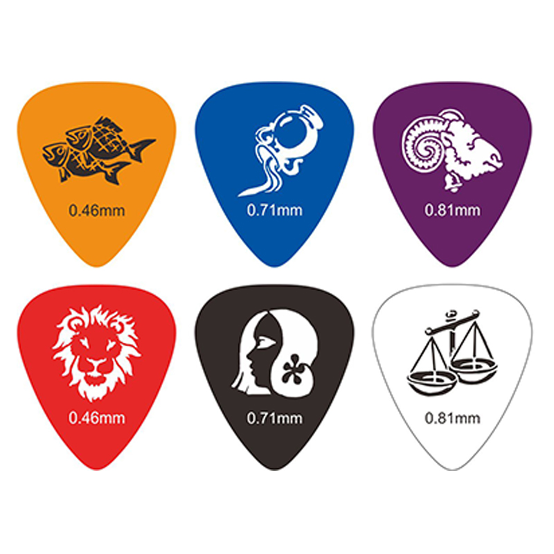 AP-C Zodiac Pattern Celluloid Picks