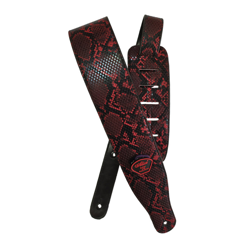 A040-P3 PU Leather Guitar Strap, Vintage Style