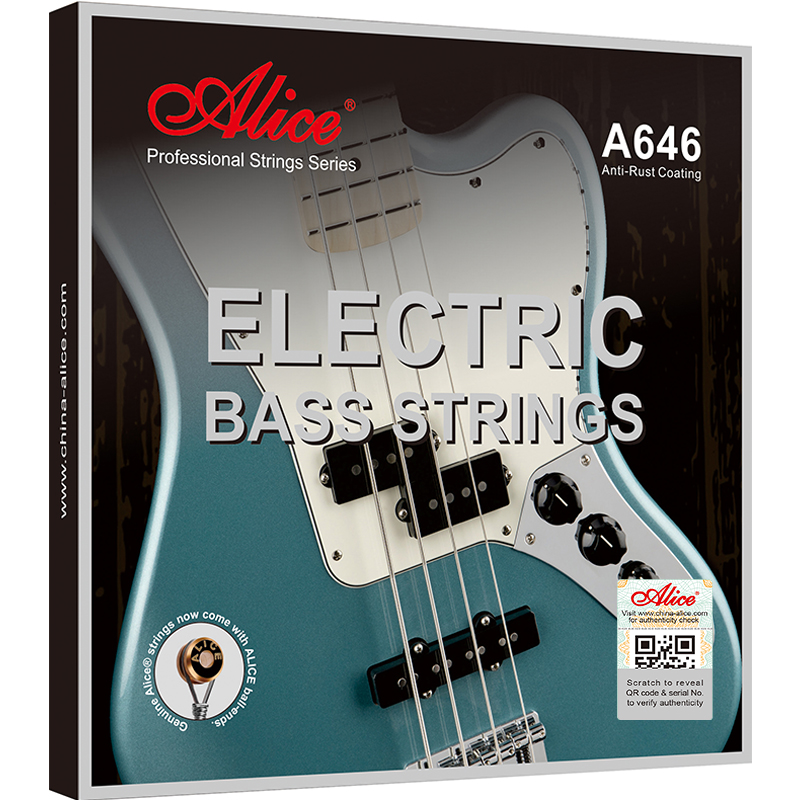 A646 Electric Bass String Set, Alloy Winding, Multi-layer Nano Coationg