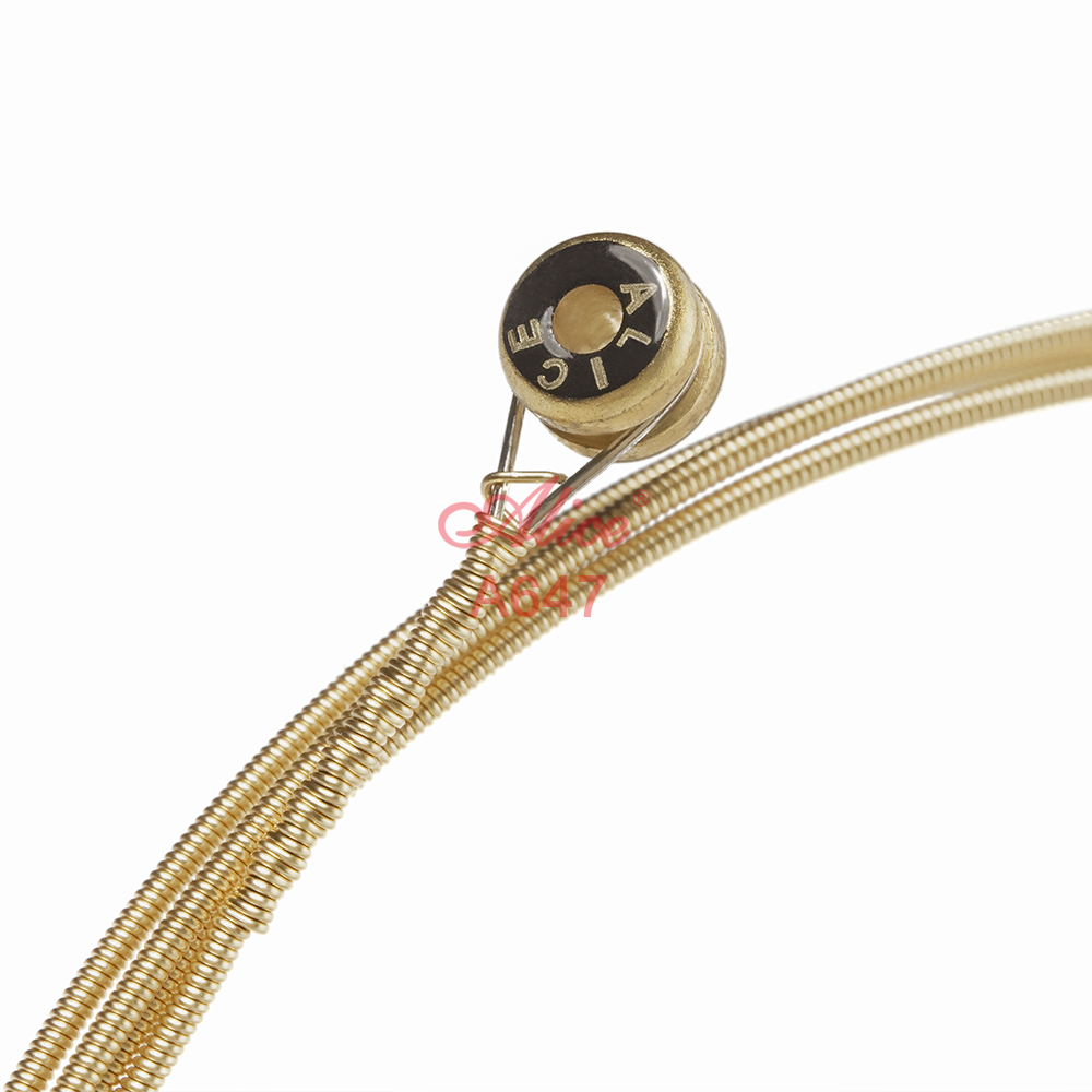 A647 Electric Bass String Set, Alloy Winding, (Bronze Color) Multi-layer Nano Coationg