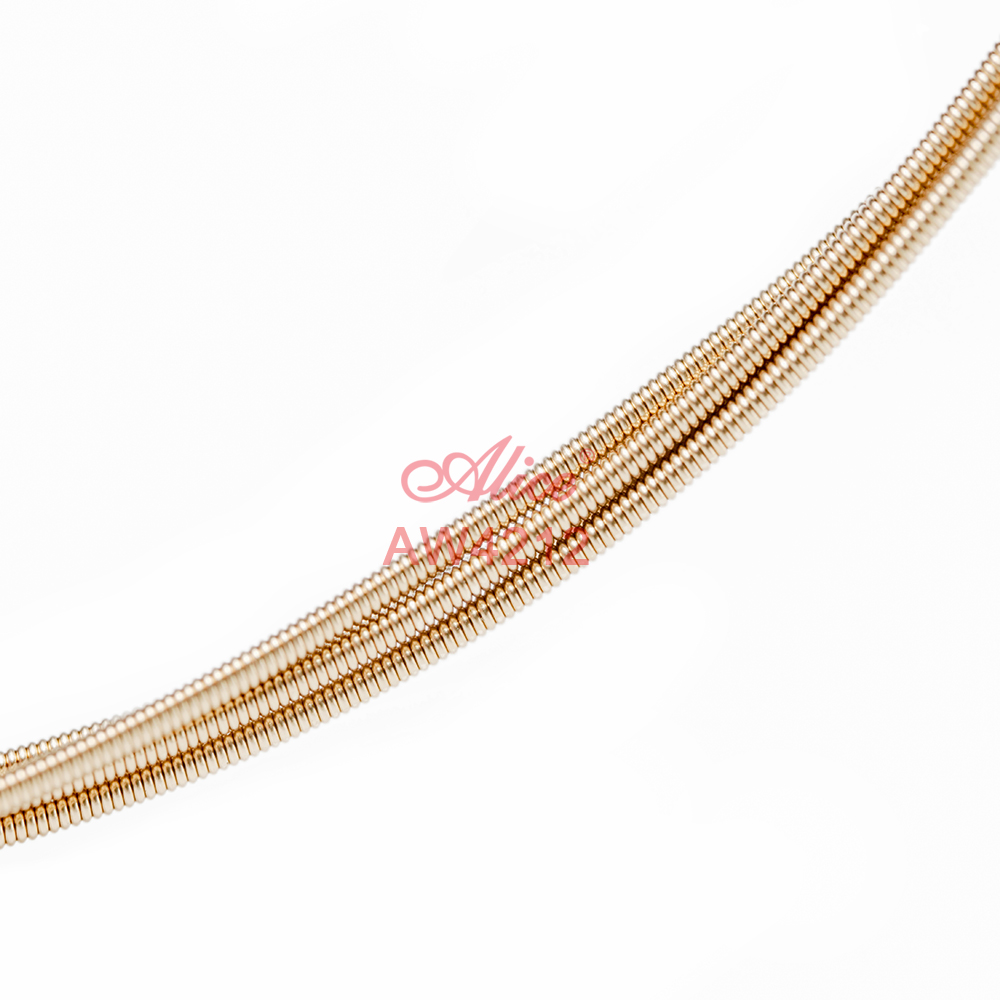 AW4212 12-String Acoustic Guitar Strings, Plated High Carbon Steel Plain String, 90/10 Bronze Winding, Nano Polished Coating