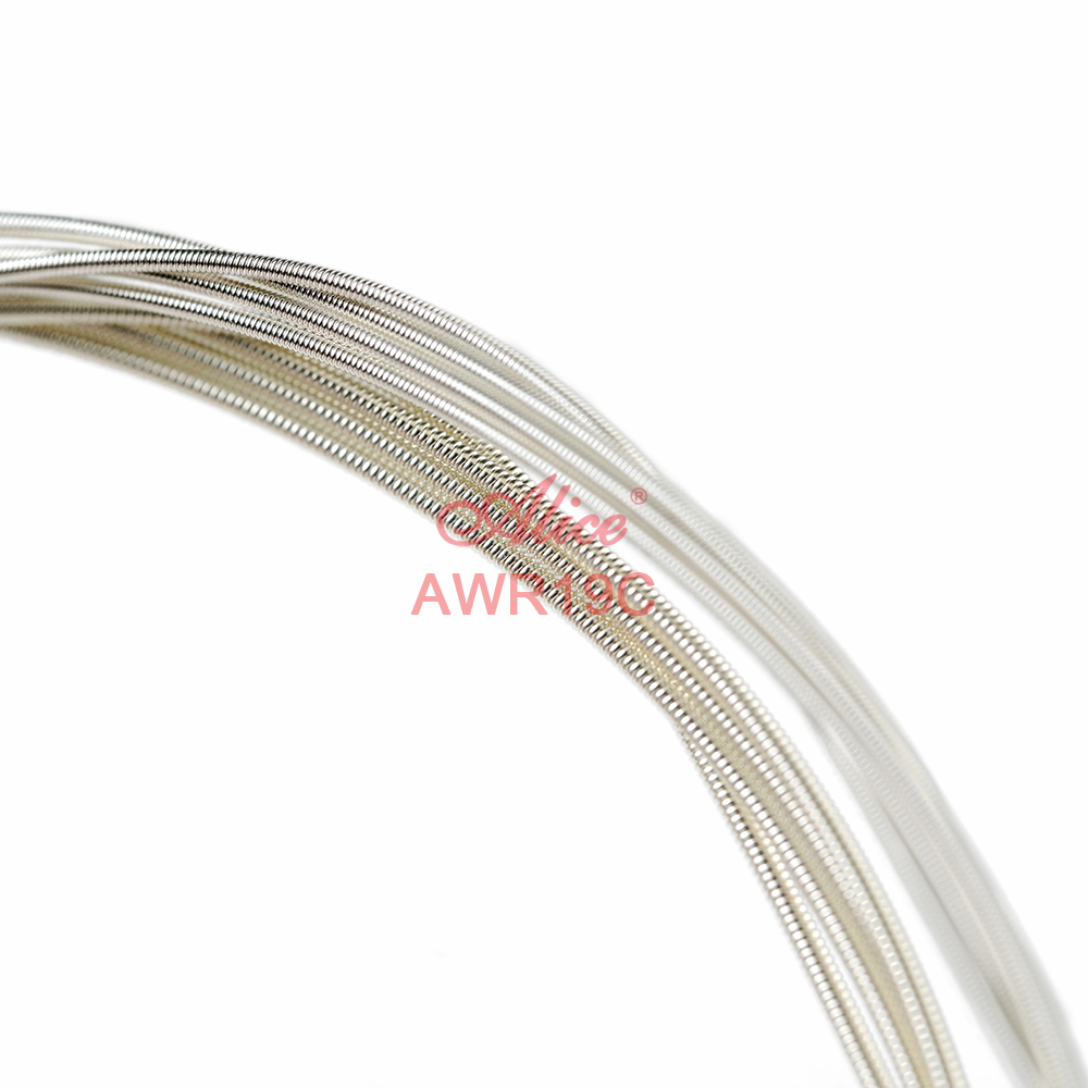 AWR19C Classical Guitar String Set，Ti-Gold Color Carbon, Silver Plated Copper Winding,Nano polished coating