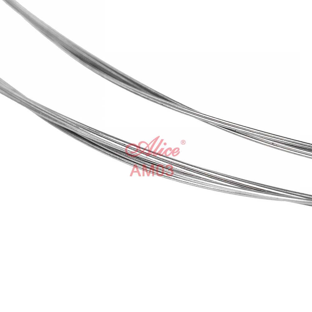 AM03 Mandolin String Set, Plated Steel Plain String, Silver-Plated Copper Alloy Winding