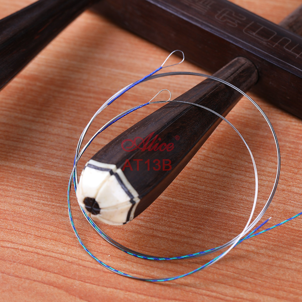 AT13 Erhu String Set, Plated Steel Plain String, High Carbon Steel Core, Nikel Winding