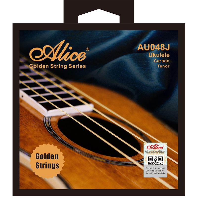 AU048J Ukulele String Set, Golden Carbon