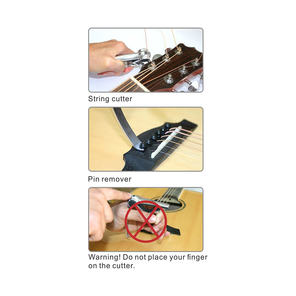 A007Q Acoustic Guitar Capo Integrated with String Cutter