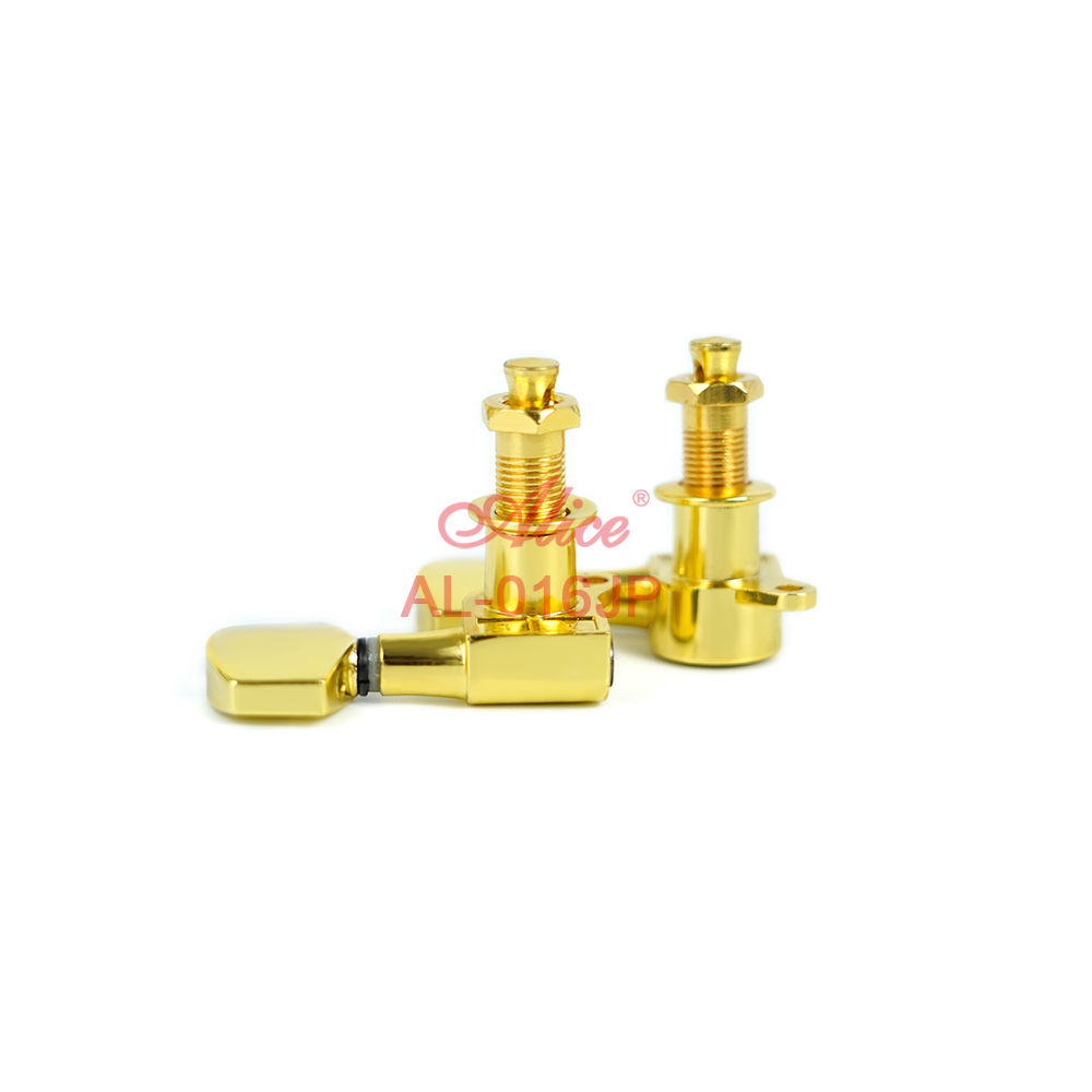 AL-016J Gold Plated Sealed Machine Head, Zinc Alloy Plate, Golden Large Peg