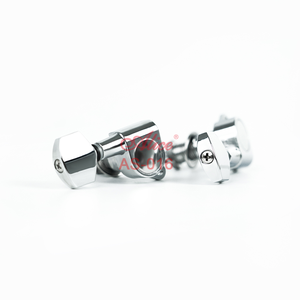 AS-016 Chrome Plated Sealed Machine Head, Zinc Alloy Plate, Chrome Small Peg