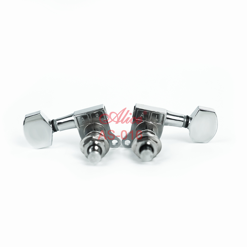 AS-016 Chrome Plated Sealed Machine Head, Zinc Alloy Plate, Chrome Small Peg