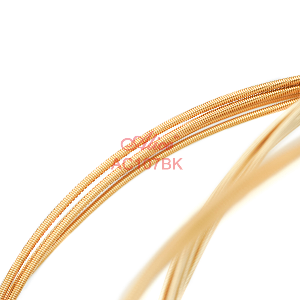 AC107BK Classical Guitar String Set,  Black nylon plain string, Coated Copper Alloy Winding