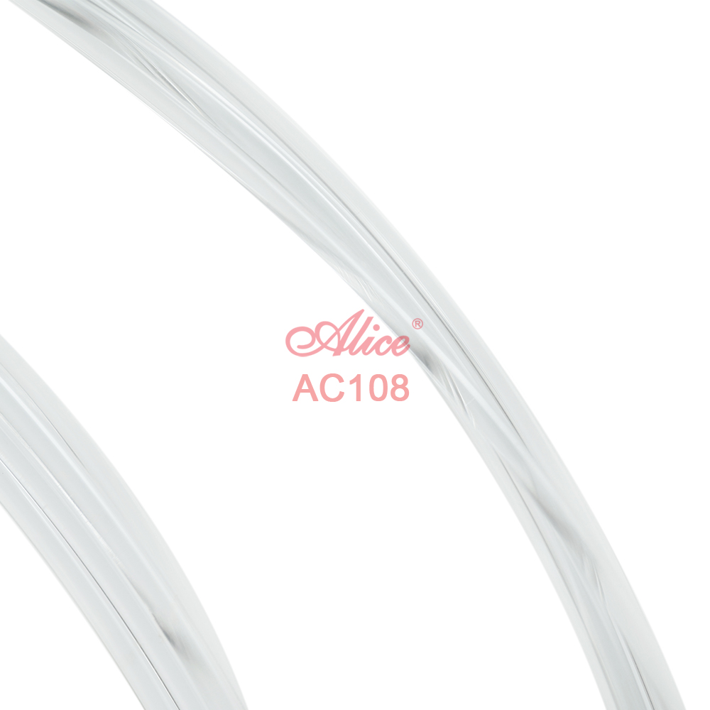 AC108 Classical Guitar String Set, Clear Nylon Plain String, Silver-Plated Copper Alloy Winding, Anti-Rust Coating