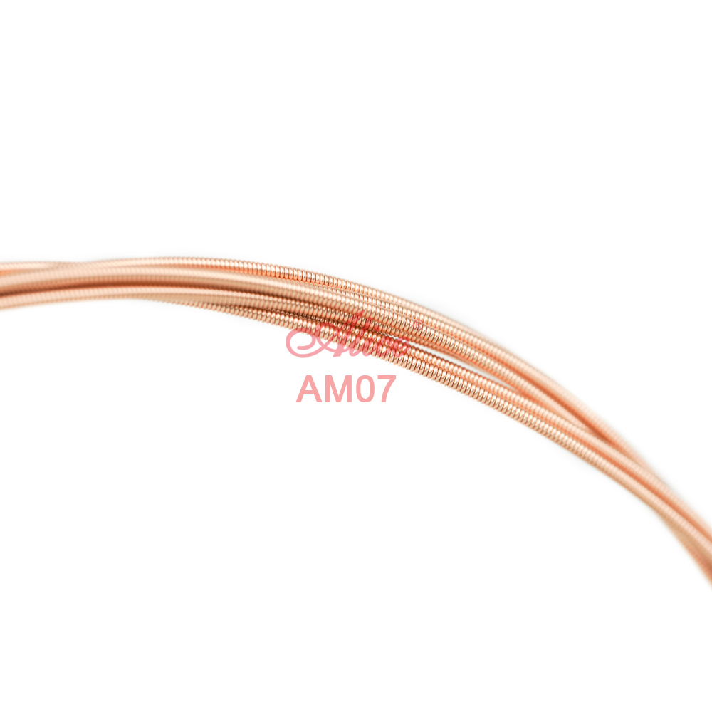 AM07 Mandolin String Set, Plated Steel Plain String, Phosphor Bronze Winding, Anti-Rust Coating