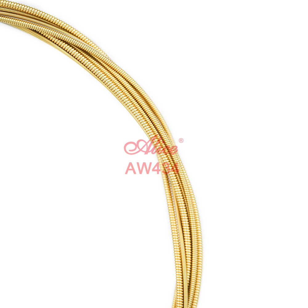 AW434 Acoustic Guitar String Set, Plated Steel Plain String, 80/20 Bronze Winding, Anti-Rust Coating