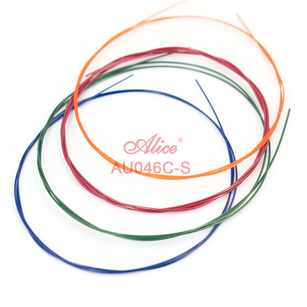 AU046C Colorful Ukulele String Set, Modified Nylon