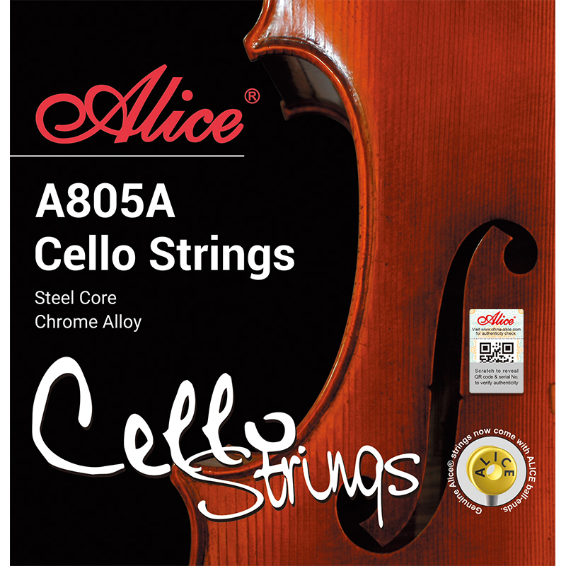 A805A Cello String Set, Steel Core, Ni-Fe Winding