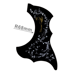 A025D  Flower Pickguard, R68mm