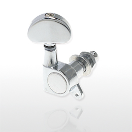 AD-016 Chrome Plated Sealed Machine Head, Zinc Alloy Plate, Chrome Half-Circle Peg