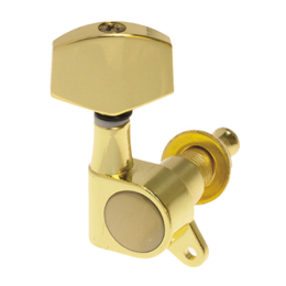 AP-016V1J Gold Plated Sealed Machine Head, Zinc Alloy Plate, White Agate Half-Circle Peg