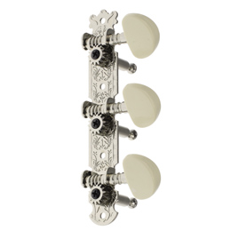 APD-017W Nickel-Plated Machine Head, Steel Plate, ABS Half-Circle Peg