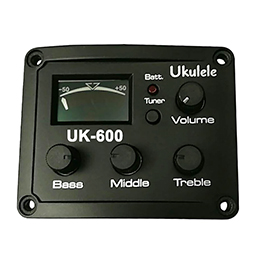 UK-600T Multi-Function 3-Band Equalizer For Ukulele, LED Display