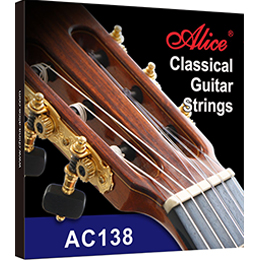 AC1032 10-string Classical Guitar String Set, Clear Nylon Plain String, Silver Plated Copper Winding, Anti-Rust Coating