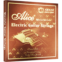 A507 Electric Guitar String Set, Plated Steel Plain String, Nickel Plated Alloy Winding