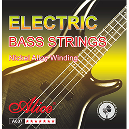 A609C Colorful Electric Bass String Set, Copper Alloy Winding, Colorful Anti-Rust Coating