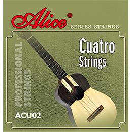 ACU02 Cuatro String Set, Modifi Nylon Plain String (Black)