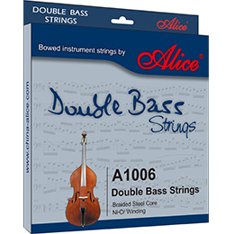 A1000 Double Bass String Set, Steel Core, Cupronickel Winding