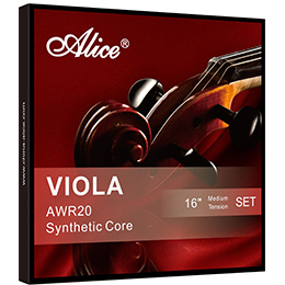 A908 Viola String Set, Steel and Nylon Core, Cupronickel and Silver Winding