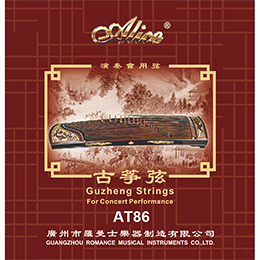 AT83 Guzheng String Set, Bright Style Concert Strings (Silver)