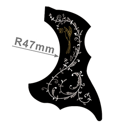 A025M  Flower Pickguard, R47mm