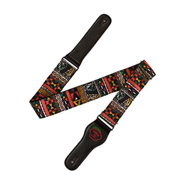 A040-P2 PU Leather Guitar Strap, Vintage Style