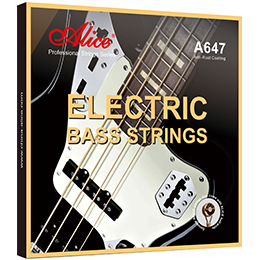 A609C Colorful Electric Bass String Set, Copper Alloy Winding, Colorful Anti-Rust Coating