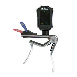 AE7D/SL-A2  Multi-Function Guitar Capo For Acoustic Guitar (With Tuner and Pick Holder)