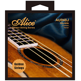 AU048J Ukulele String Set, Golden Carbon