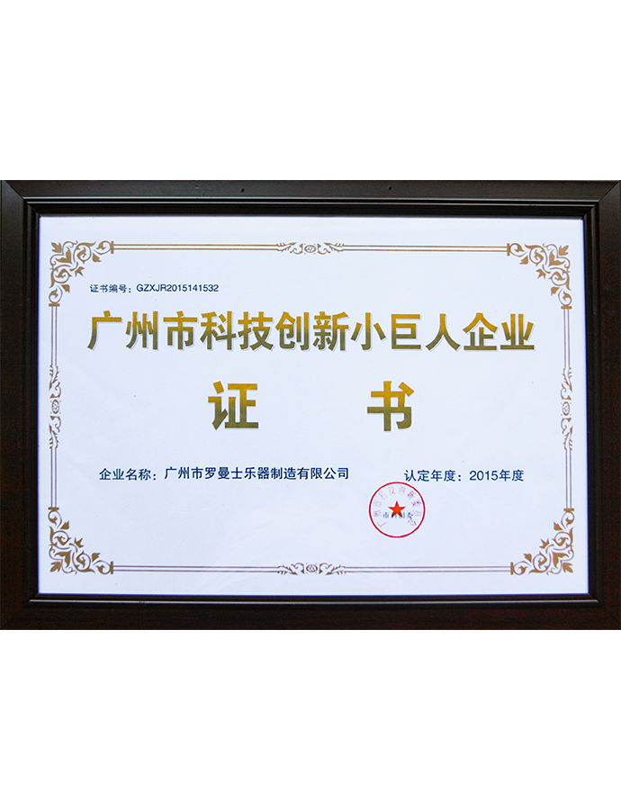 Little Giant Enterprise of Guangzhou Scienceand Technology Innovation