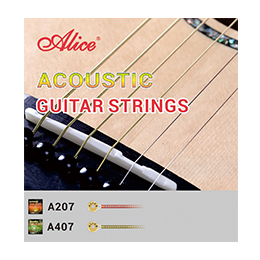 A207 Acoustic Guitar String Set, Stainless Steel Plain String, Copper Alloy Winding, (Phosphor Bronze Color) Anti-Rust Winding