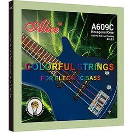 A607 Electric Bass String Set, Nikel Plated Alloy Winding